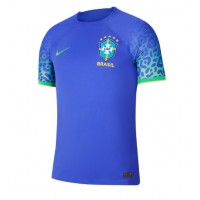 Maglie da calcio Brasile Seconda Maglia Mondiali 2022 Manica Corta
